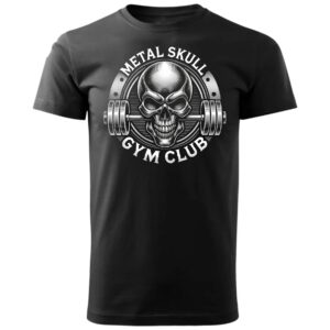 Metal Skull Gym Club (metallic)
